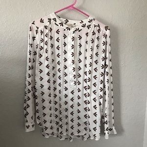 LOFT Outlet lightning bug print blouse
